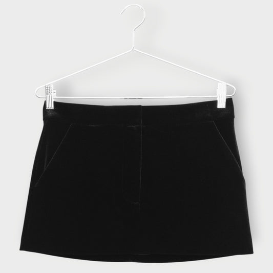 Velvet Mini Skirt