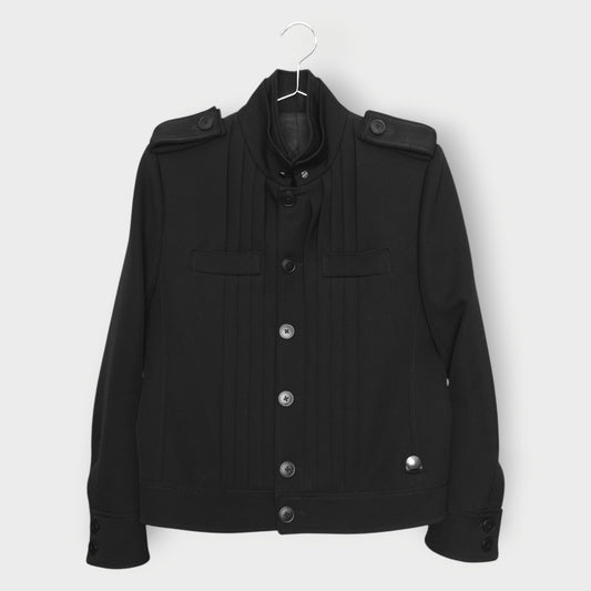 Wool Pleated Front Jacket