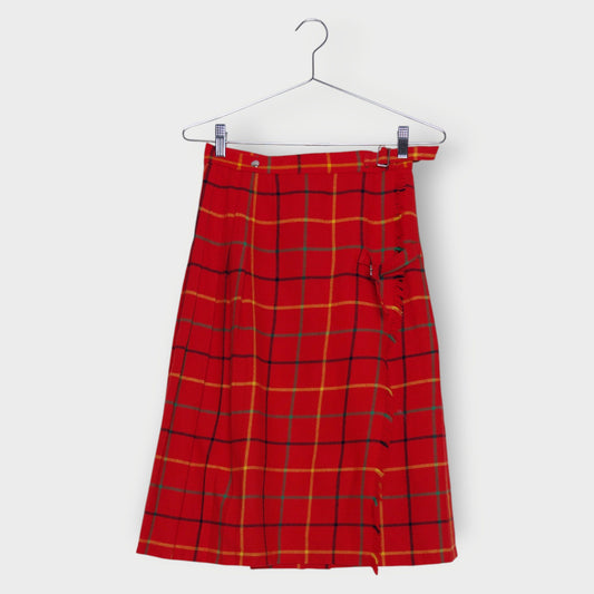 Plaid Pleat Skirt