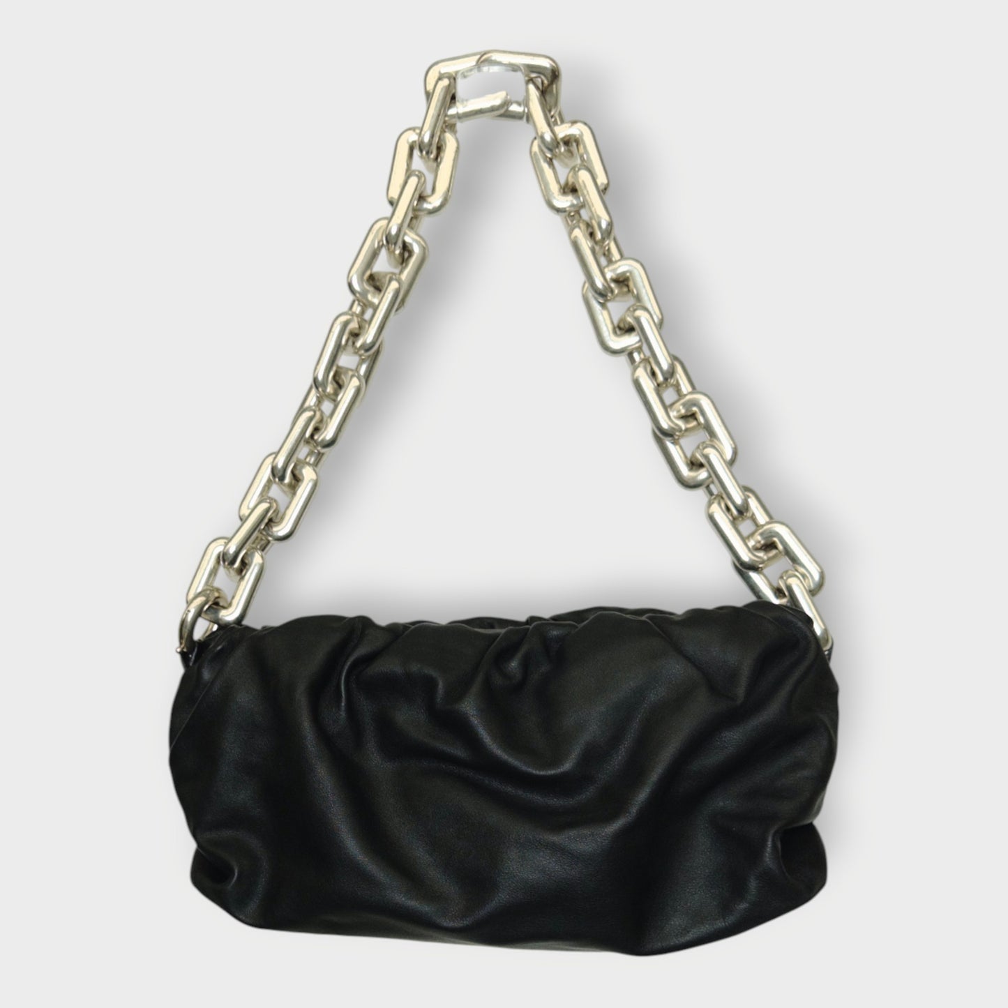 Leather Chain Pouch Shoulder Bag