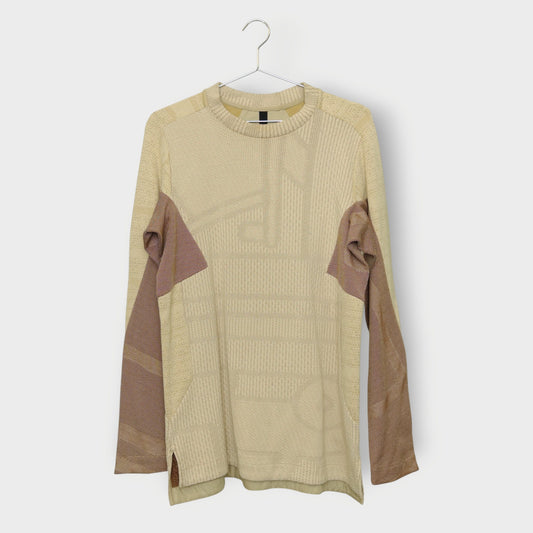 Textured Patchwork Sweater