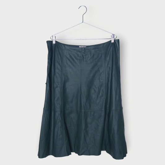 Leather Midi Skirt
