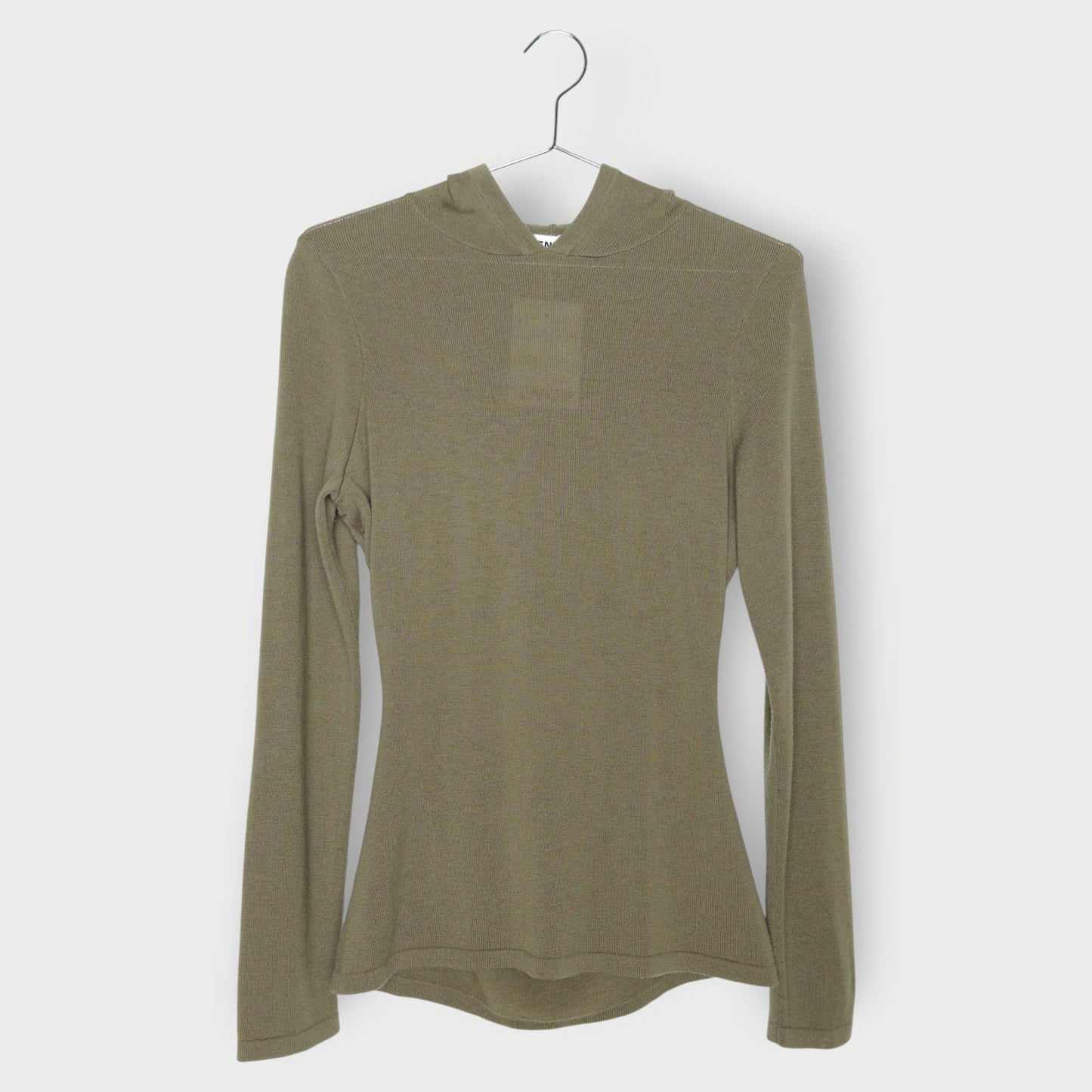 Wool Cashmere Hooded Knit Jumper