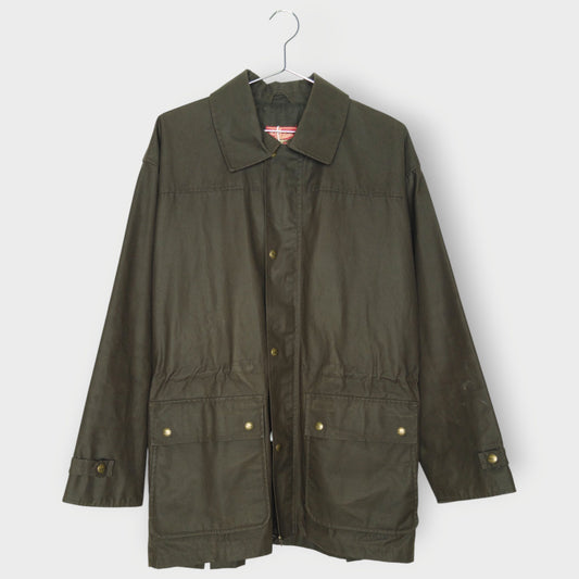 Coated Cotton Longline Jacket