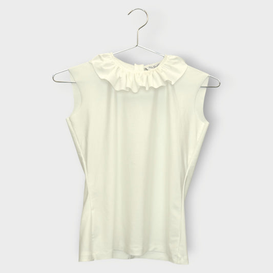 Ruffle Collar Tank Top