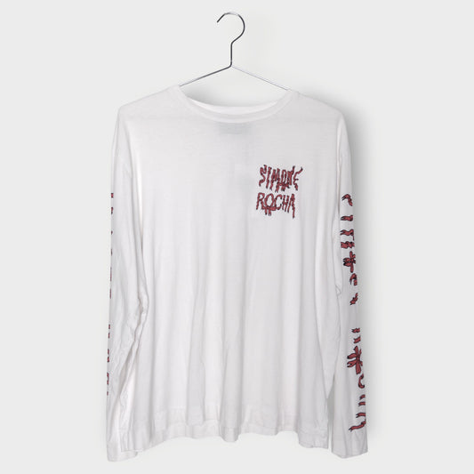 Ribbon Text Long Sleeve Tee