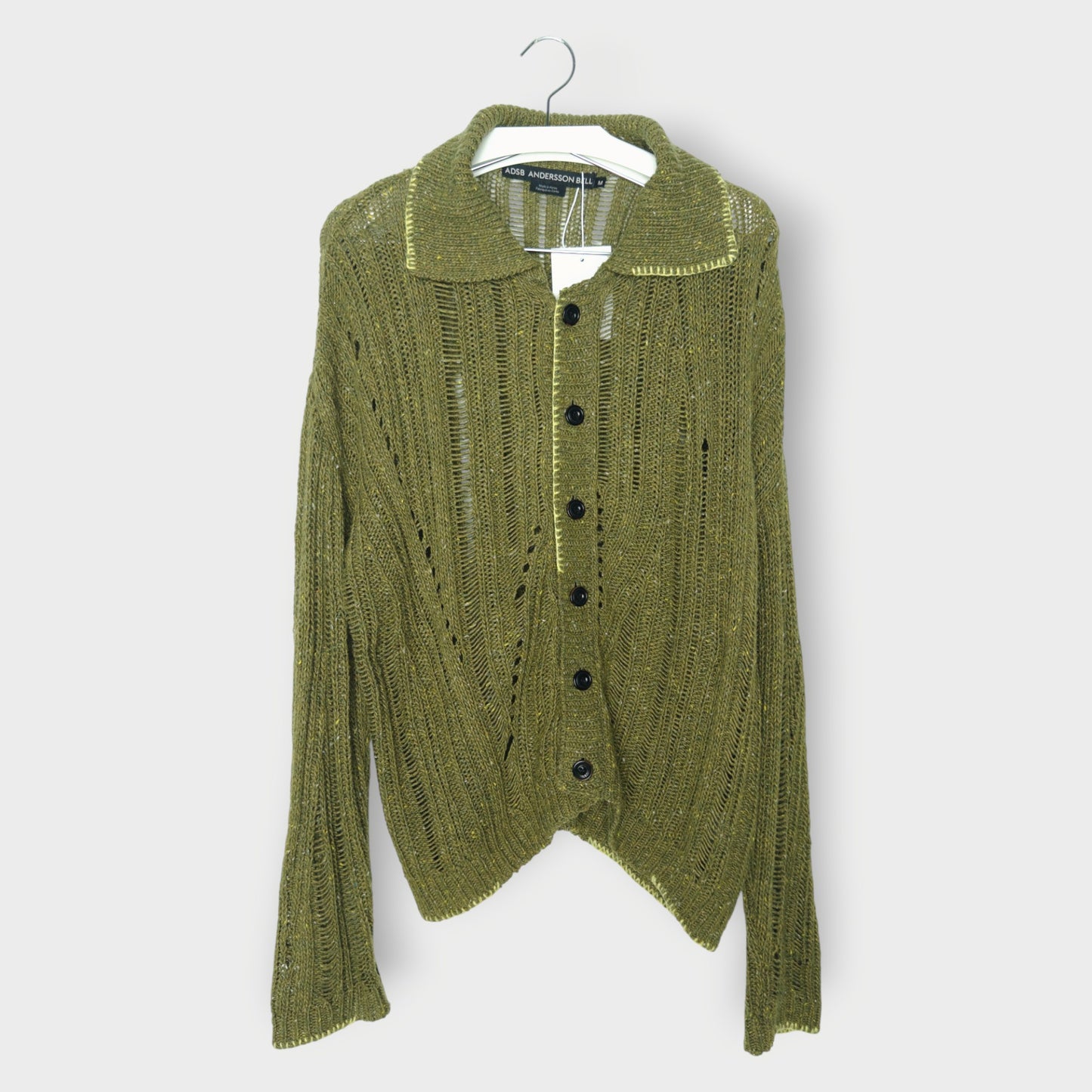 Knit Collared Nep Cardigan