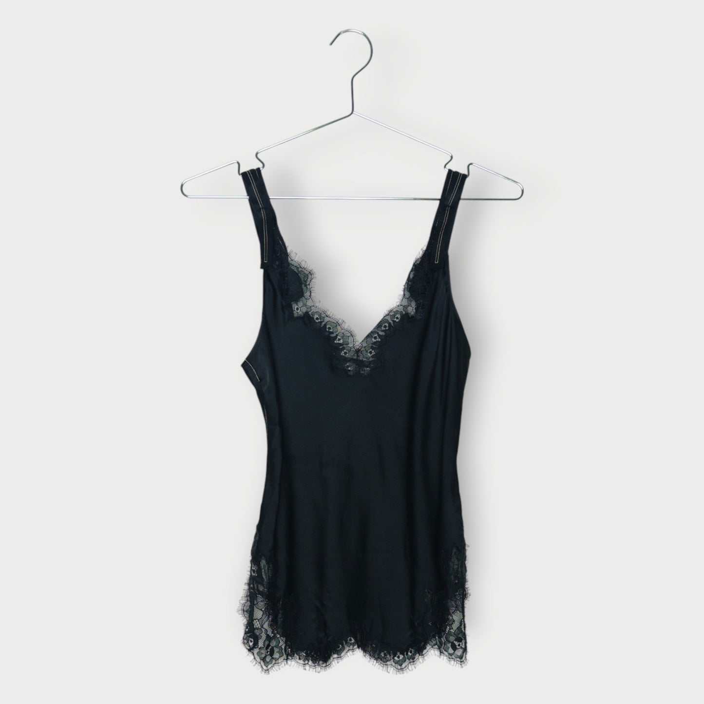 Silk Lace Trim Singlet