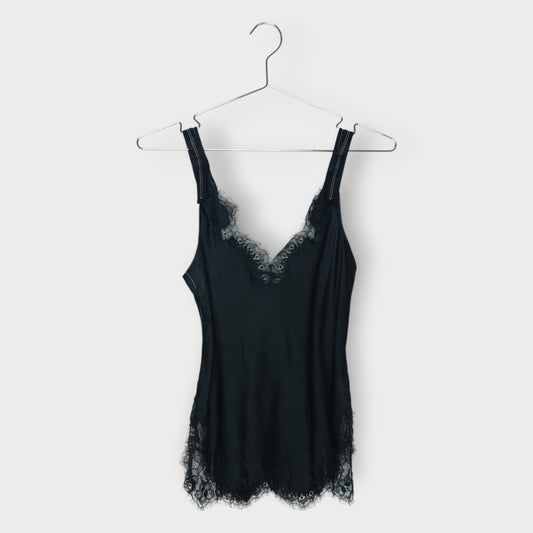 Silk Lace Trim Singlet