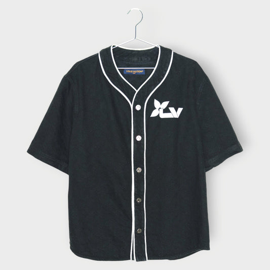 Monogram Denim Baseball Shirt