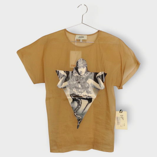 Silk Sheer Printed Tshirt