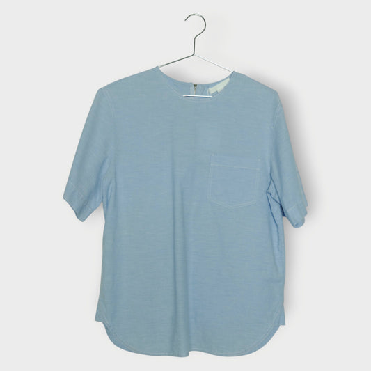 Blue Cotton Tee