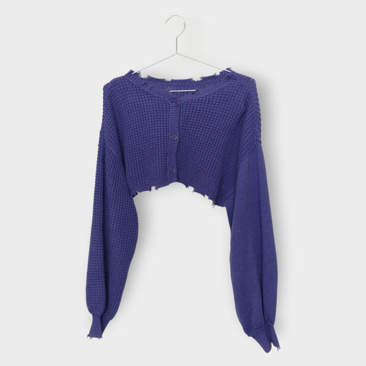 Distressed Knit Cardigan