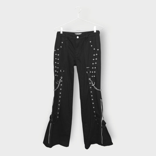 Safety Pin Hardware Zip Pant