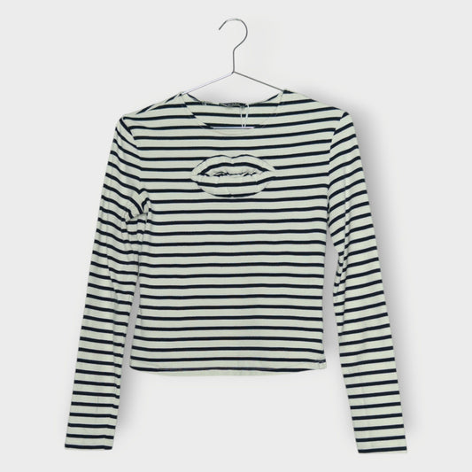 Stripe Lip Top