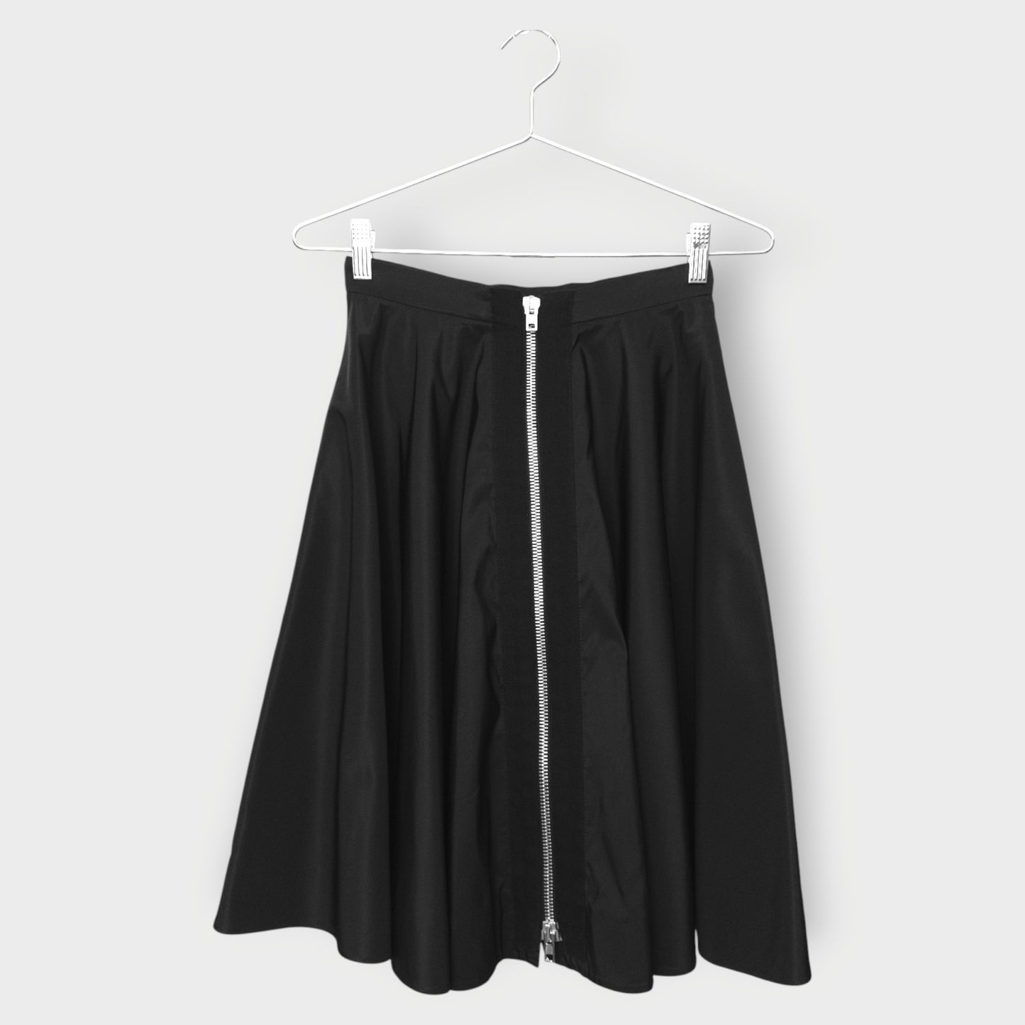 Zipper Front Circle Skirt