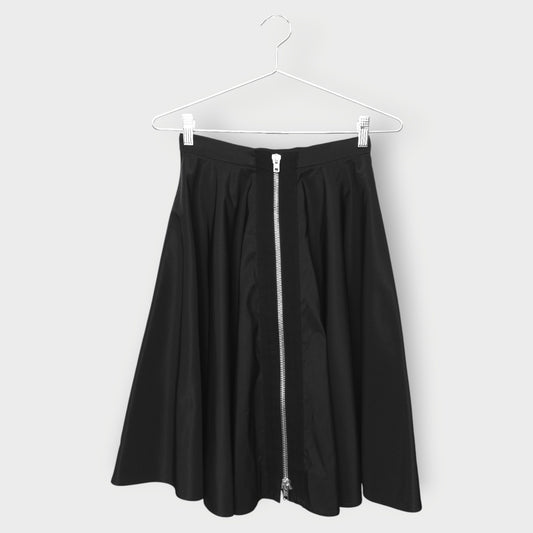 Zipper Front Circle Skirt
