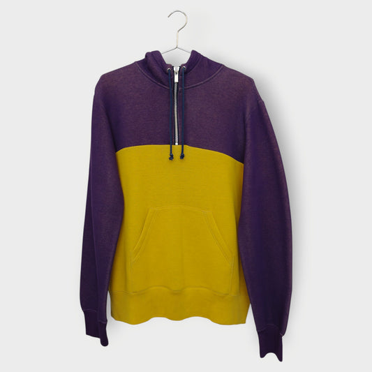 Colour Blocked Hooded Pullover