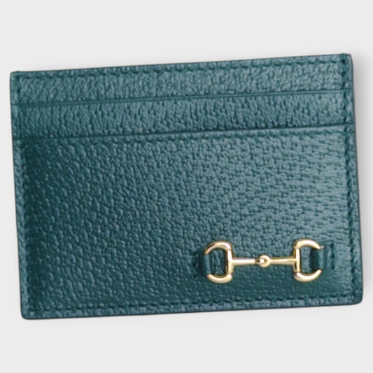 Leather Horsebit Card Holder