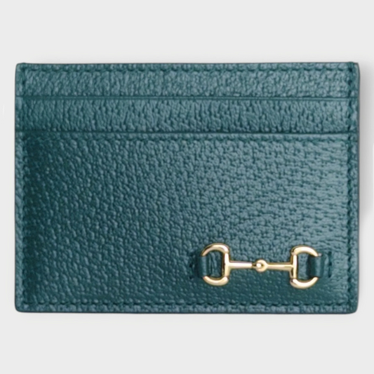 Leather Horsebit Card Holder