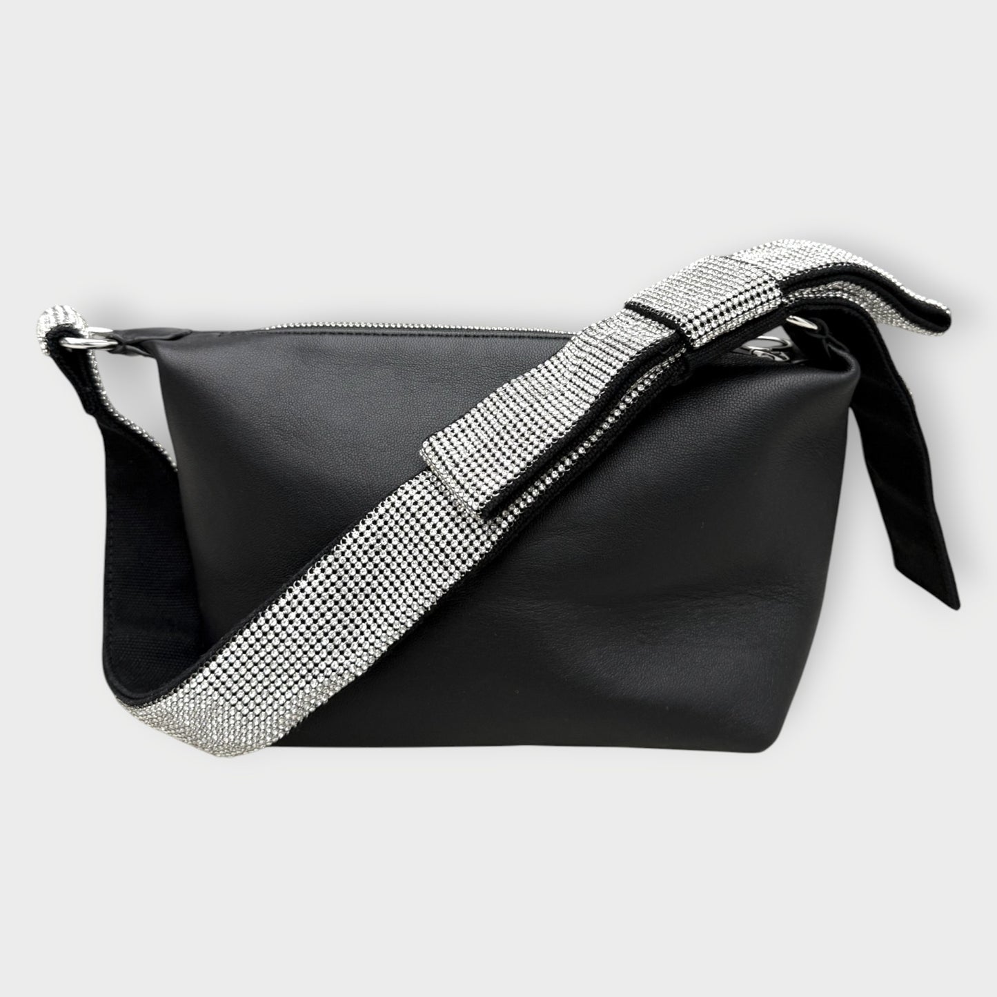 Crystal Mesh Strap Bow Handbag