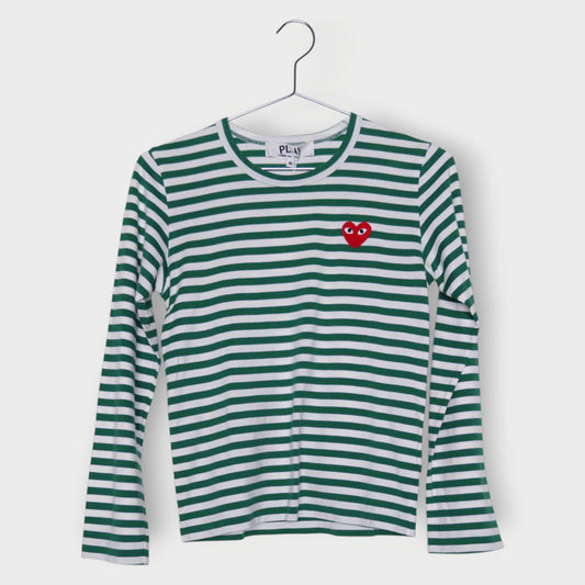 Stripe Heart Long Sleeve