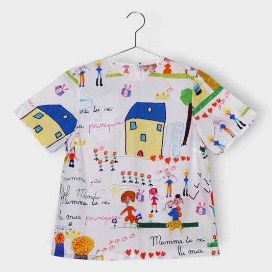 Kids Drawing Graphic Top