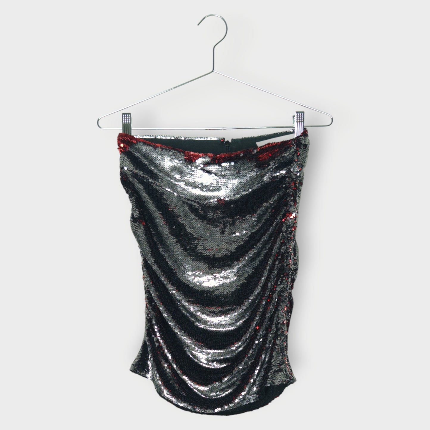 Sequin Strapless Top