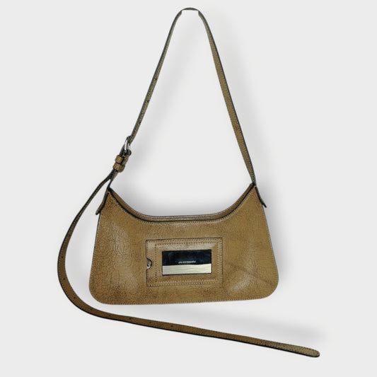 Cracked Leather Platt Mini Bag