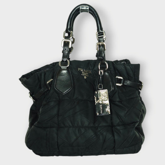 Nylon Tessuto Cripsy Quilted Bag