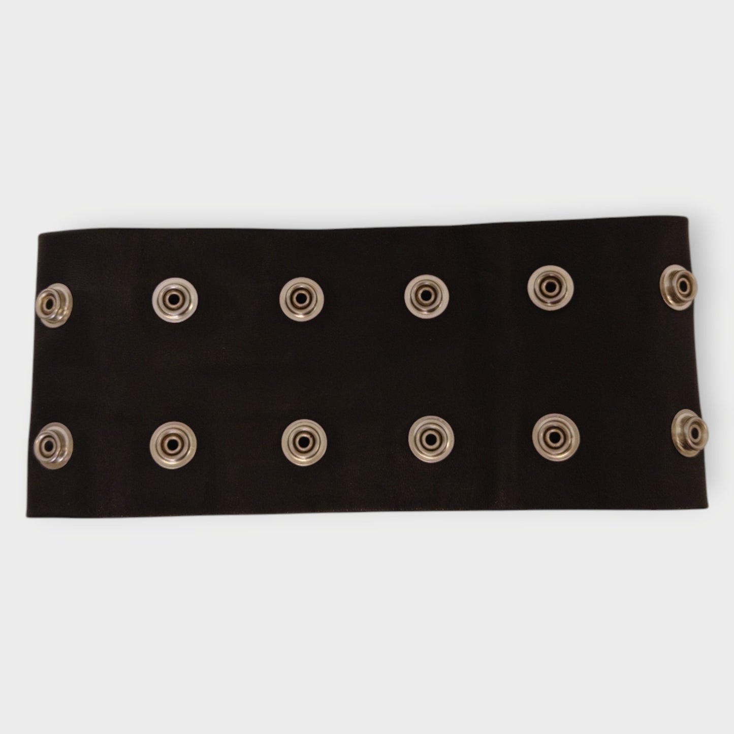 Snap Stud Leather Collar