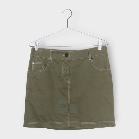 Contrast Stitch Mini Skirt