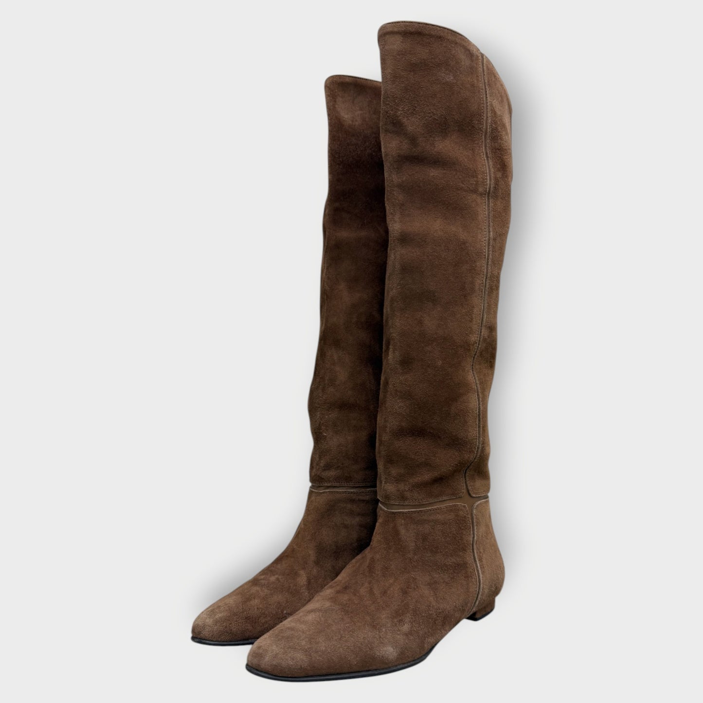Suede Knee High Boots