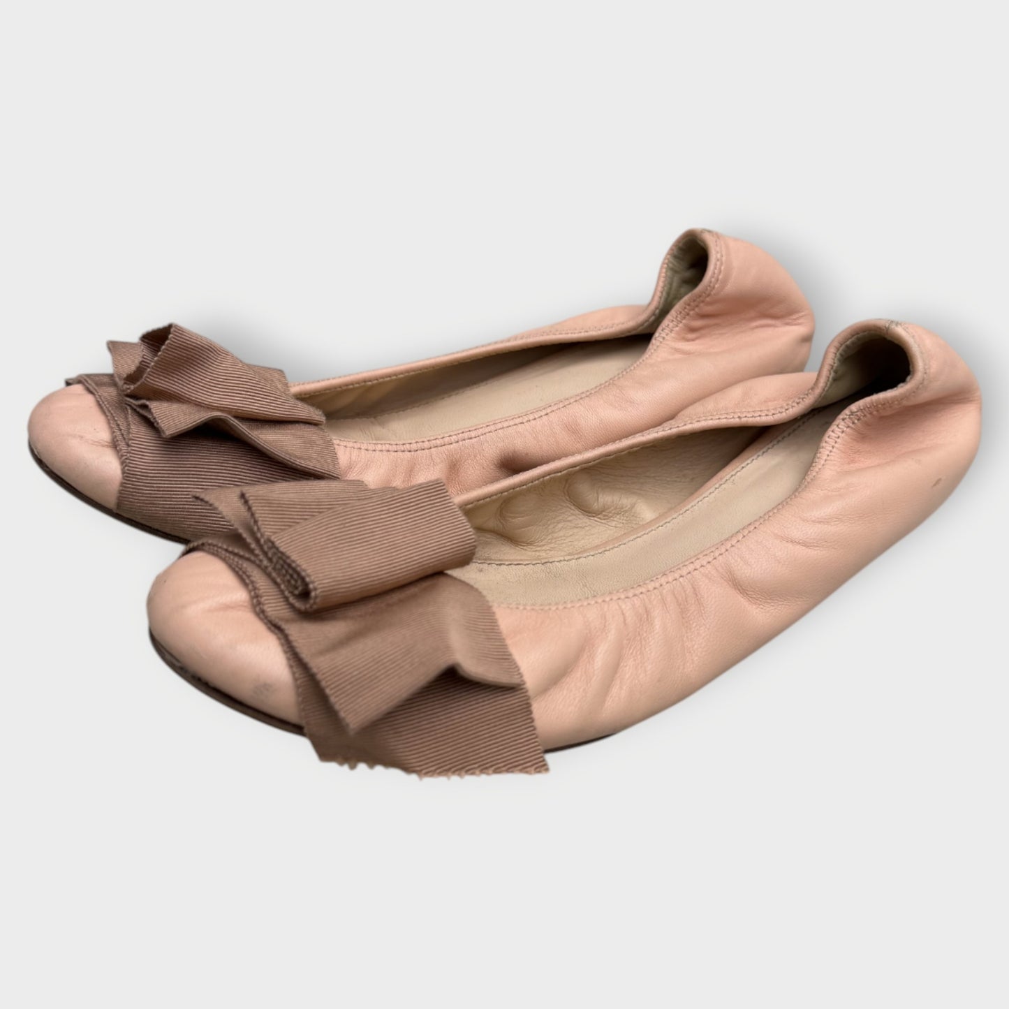 Bow-Detail Ballerina Flats