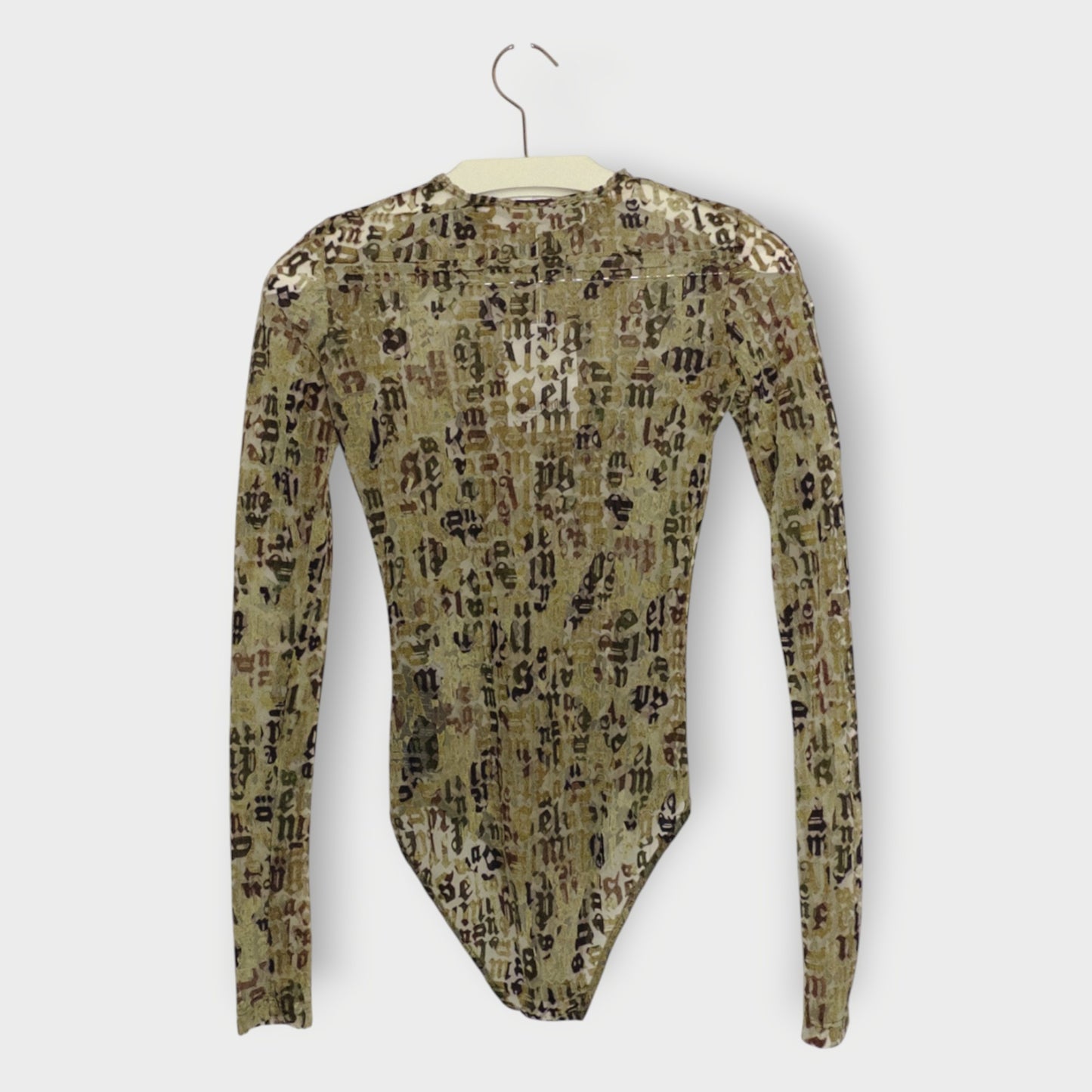 Flocked Logo Bodysuit