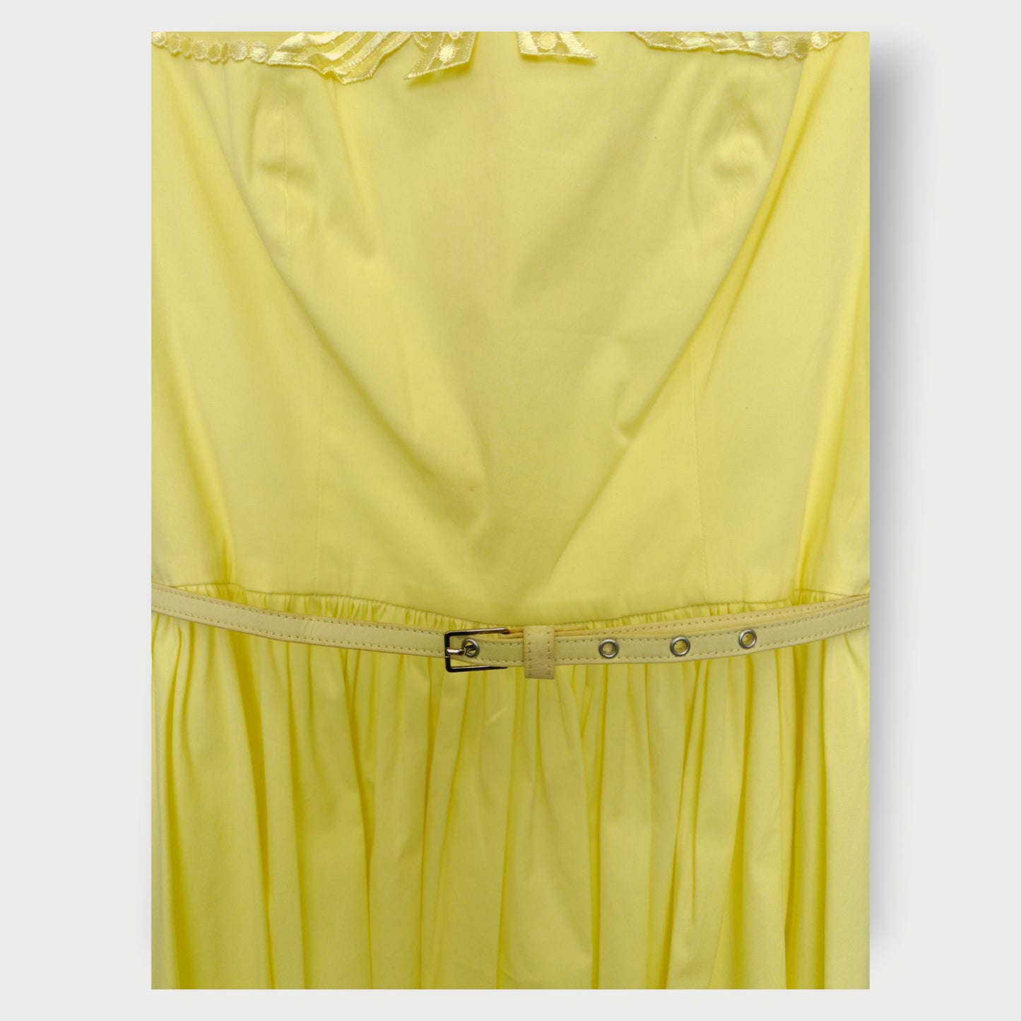 Bow Front Waist Belt Dress