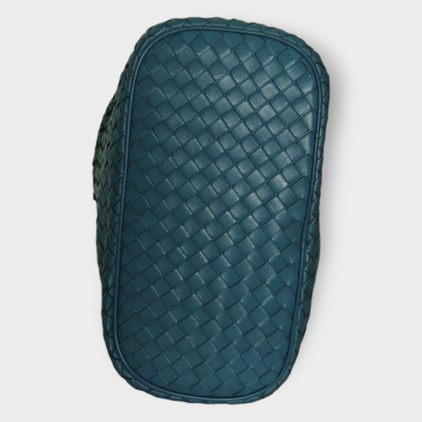 Woven Leather Chain Strap Bag