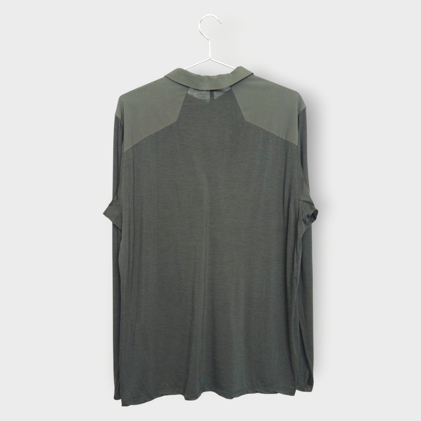 Wool Blend Quarter Zip Polo