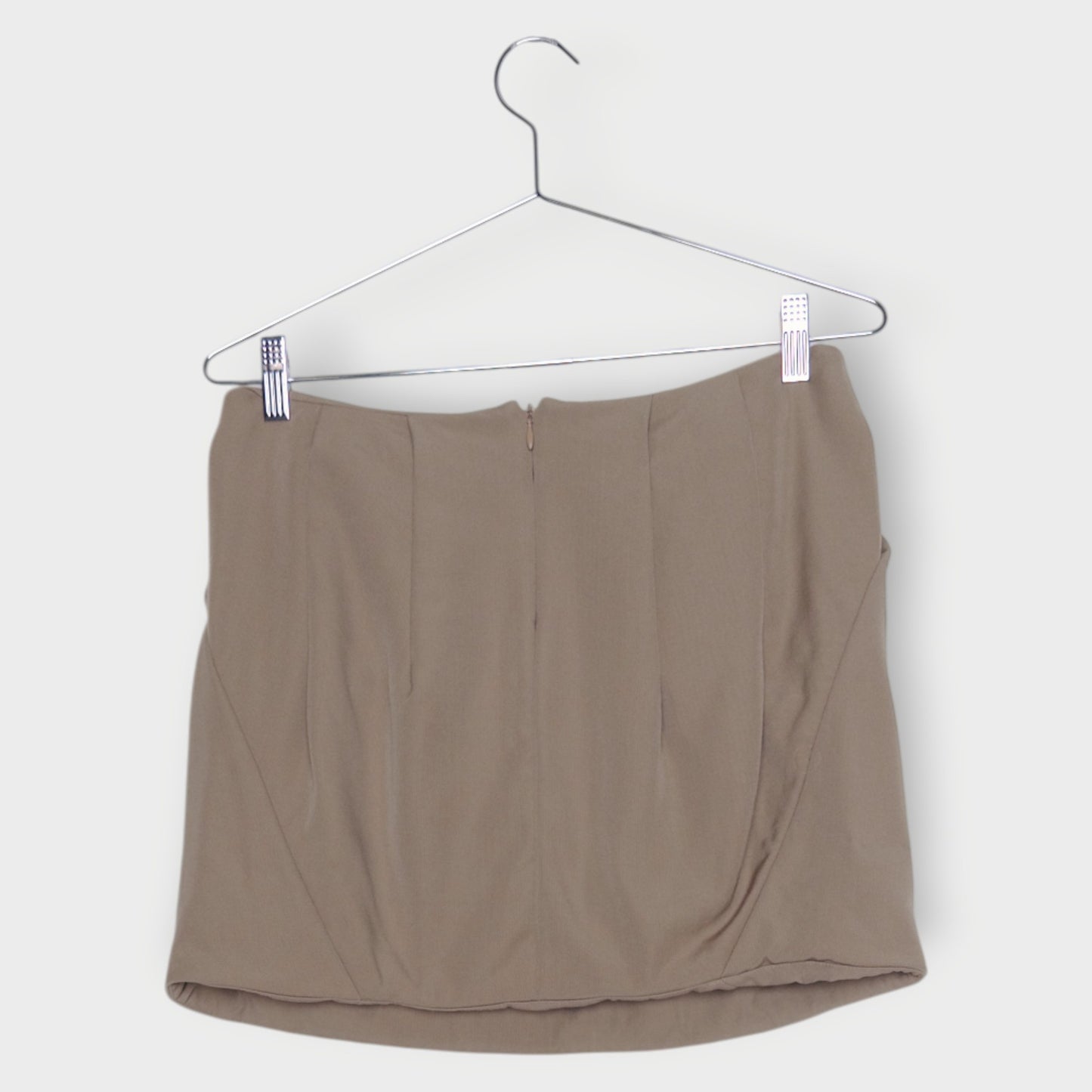 Waistband Pleat Mini Skirt