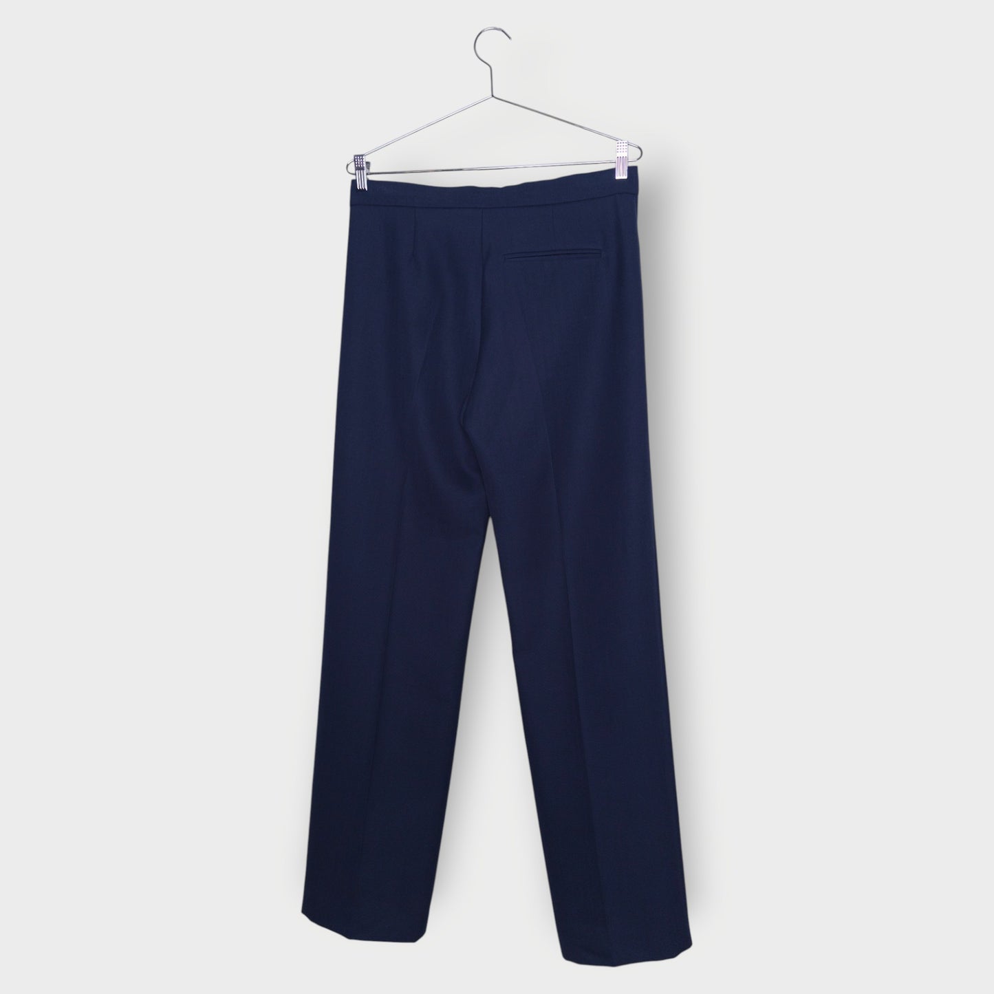 Wool Blend Front Pleat Suit Trouser