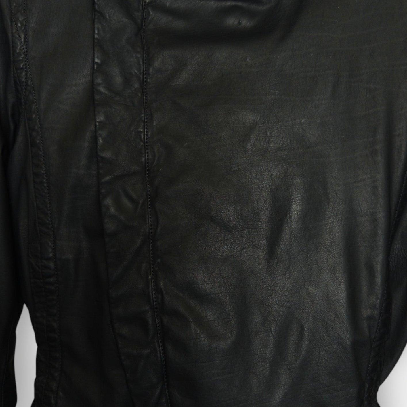 Buckle Neck Biker Jacket