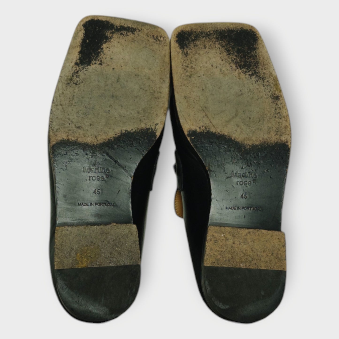 Leather Square Toe Loafers