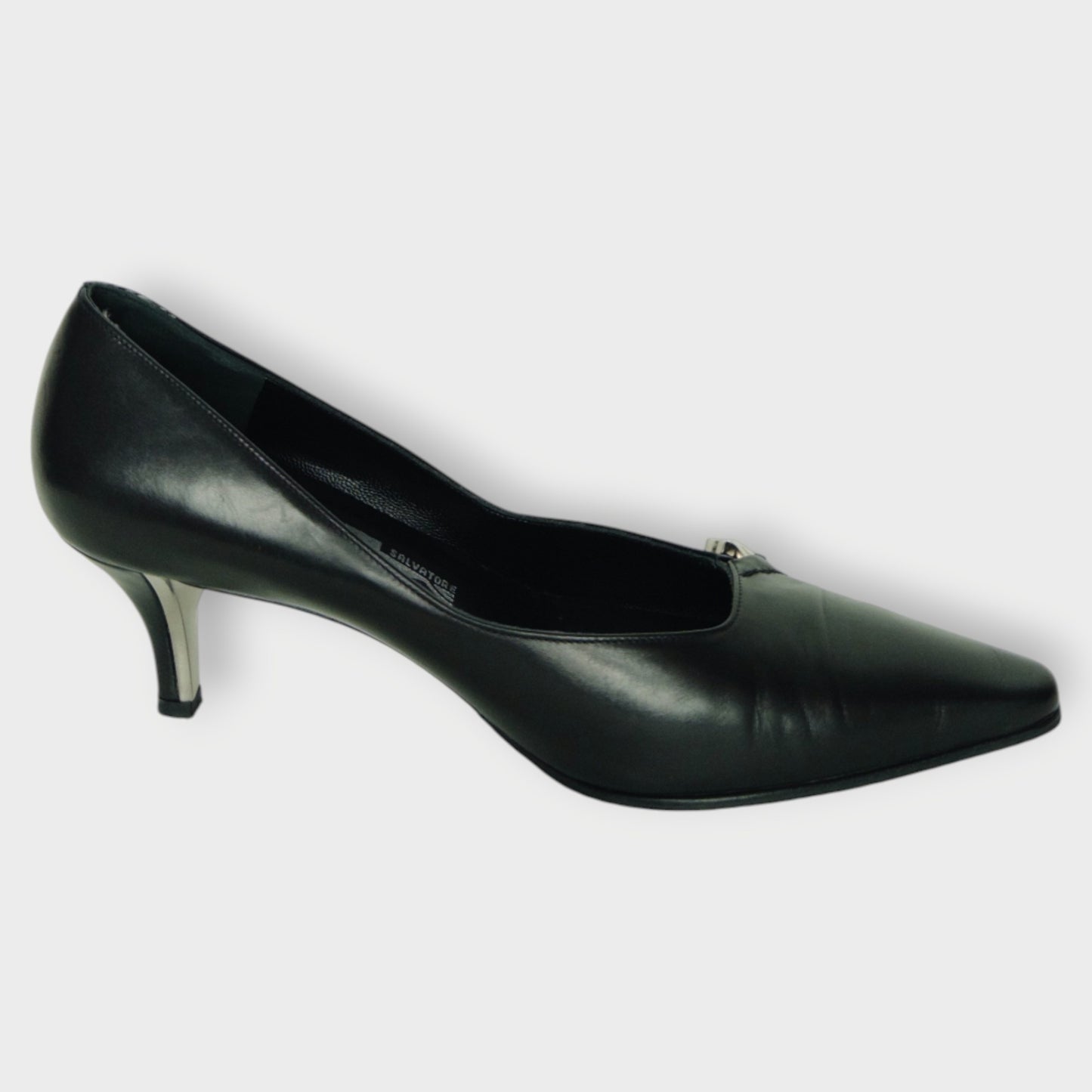 Leather Point Toe Pumps