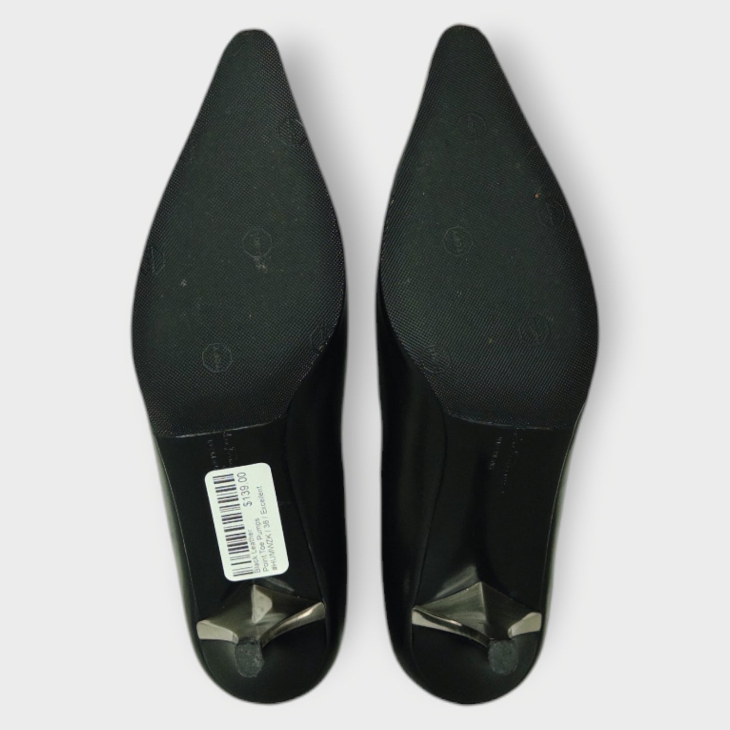 Leather Point Toe Pumps