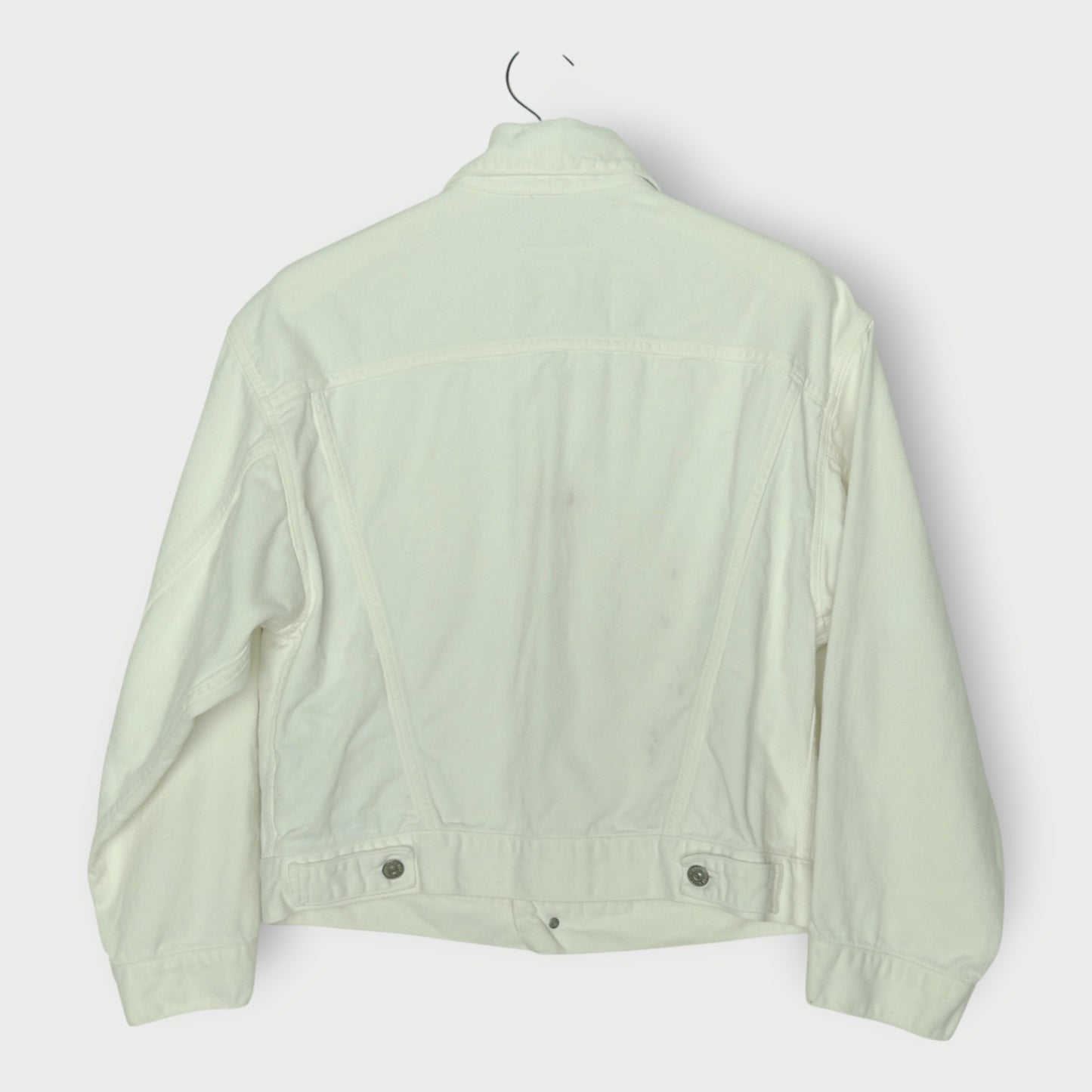 Denim Cut Out Logo Jacket