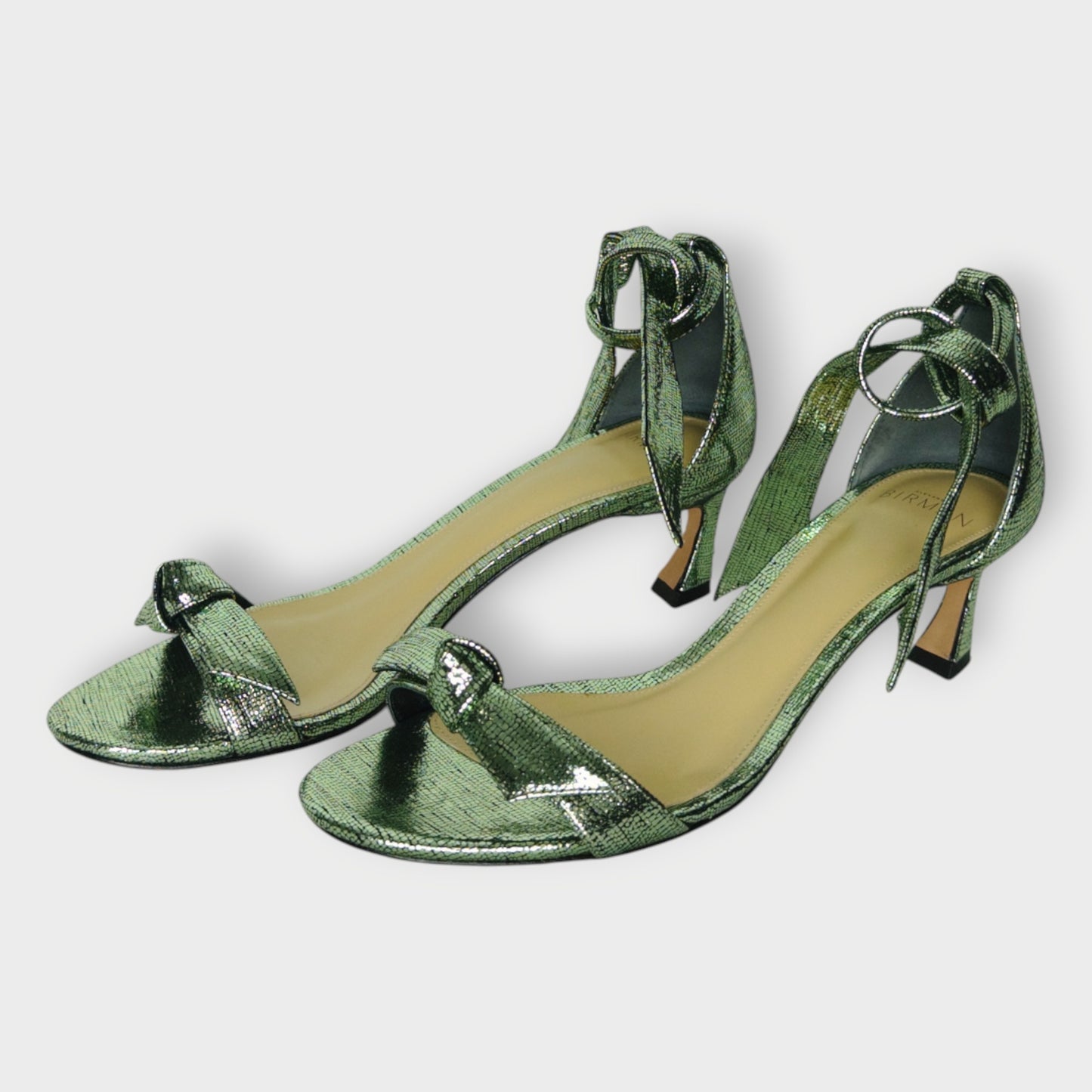 Metalic Kitten Heel Sandals