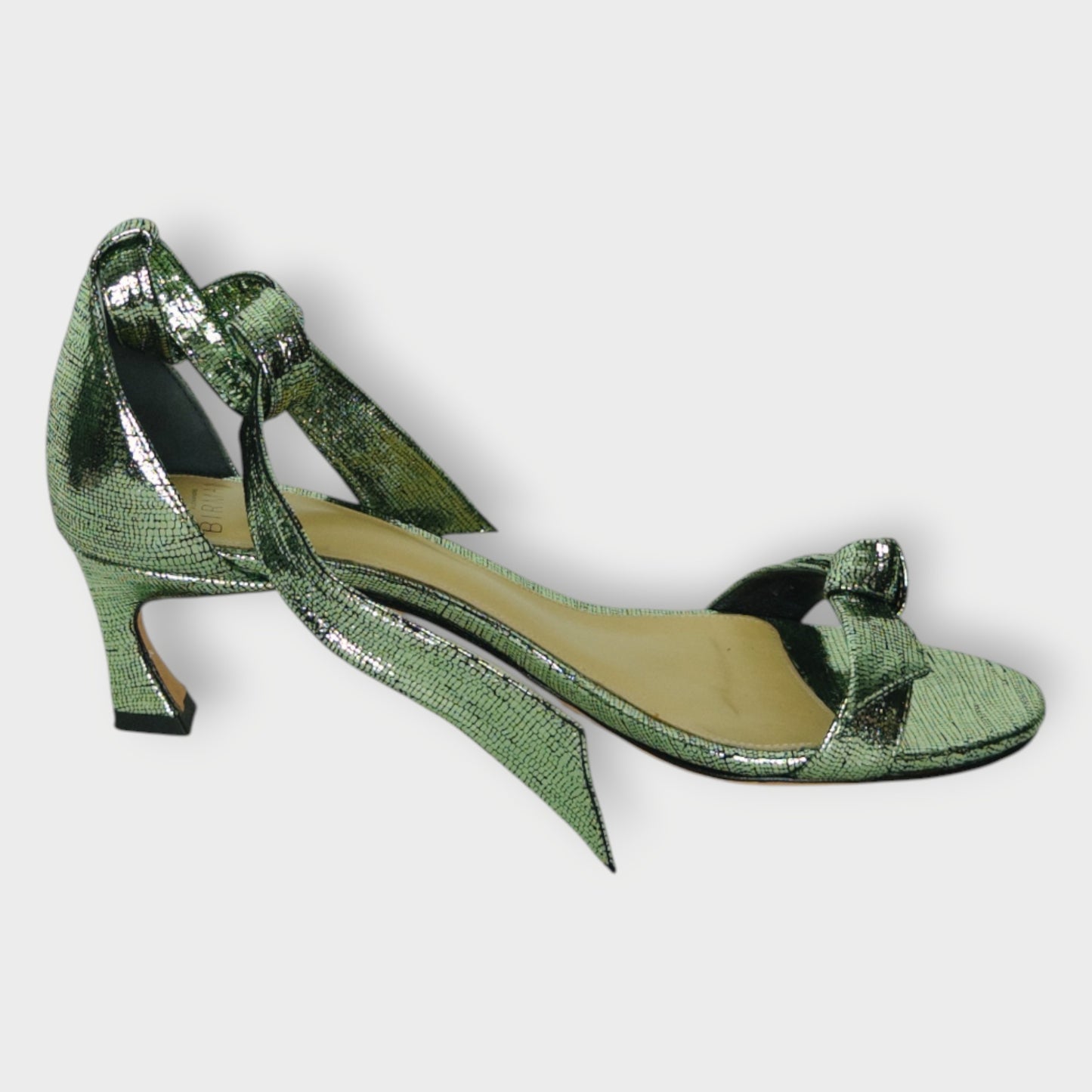 Metalic Kitten Heel Sandals