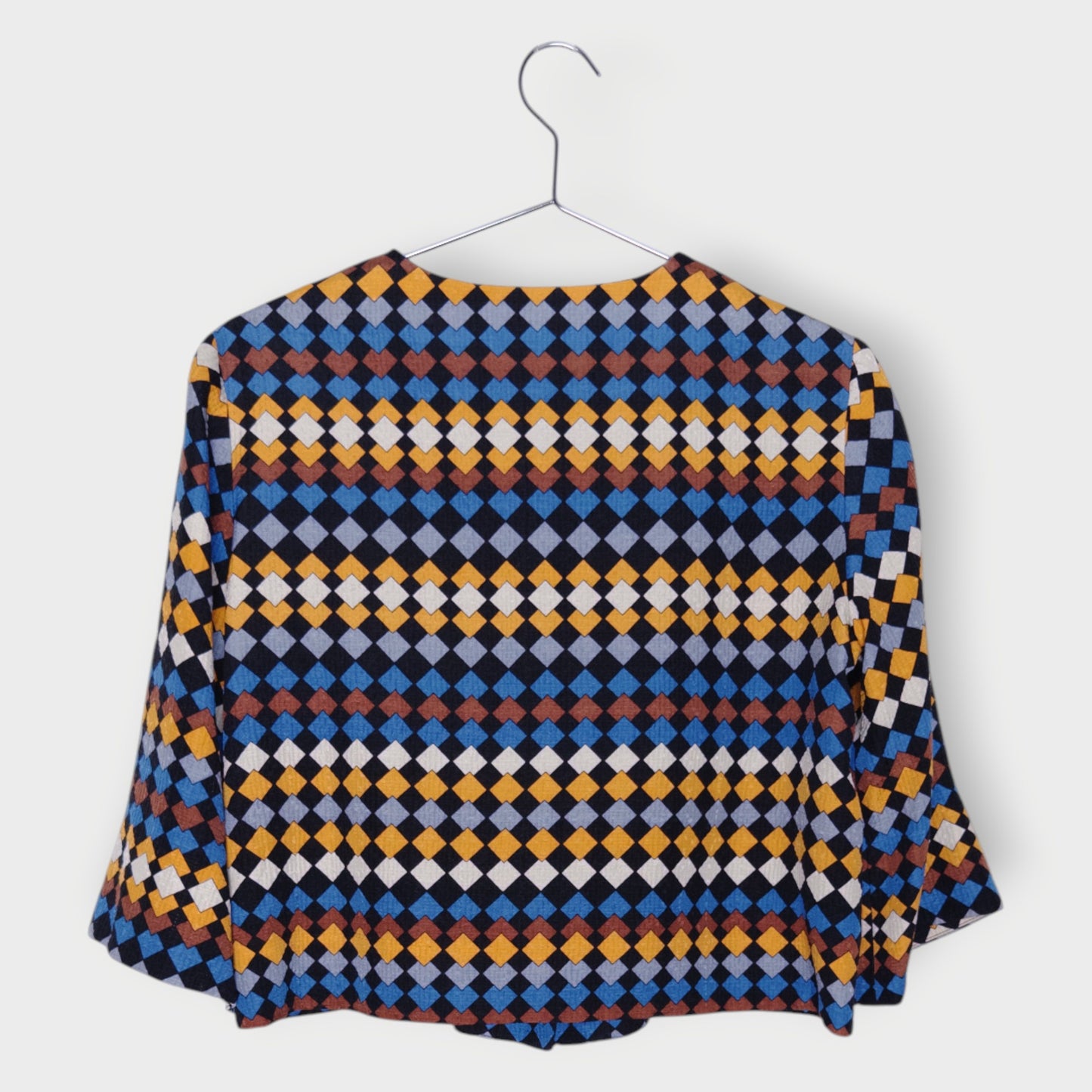 Patterned Silk Wool Jacket