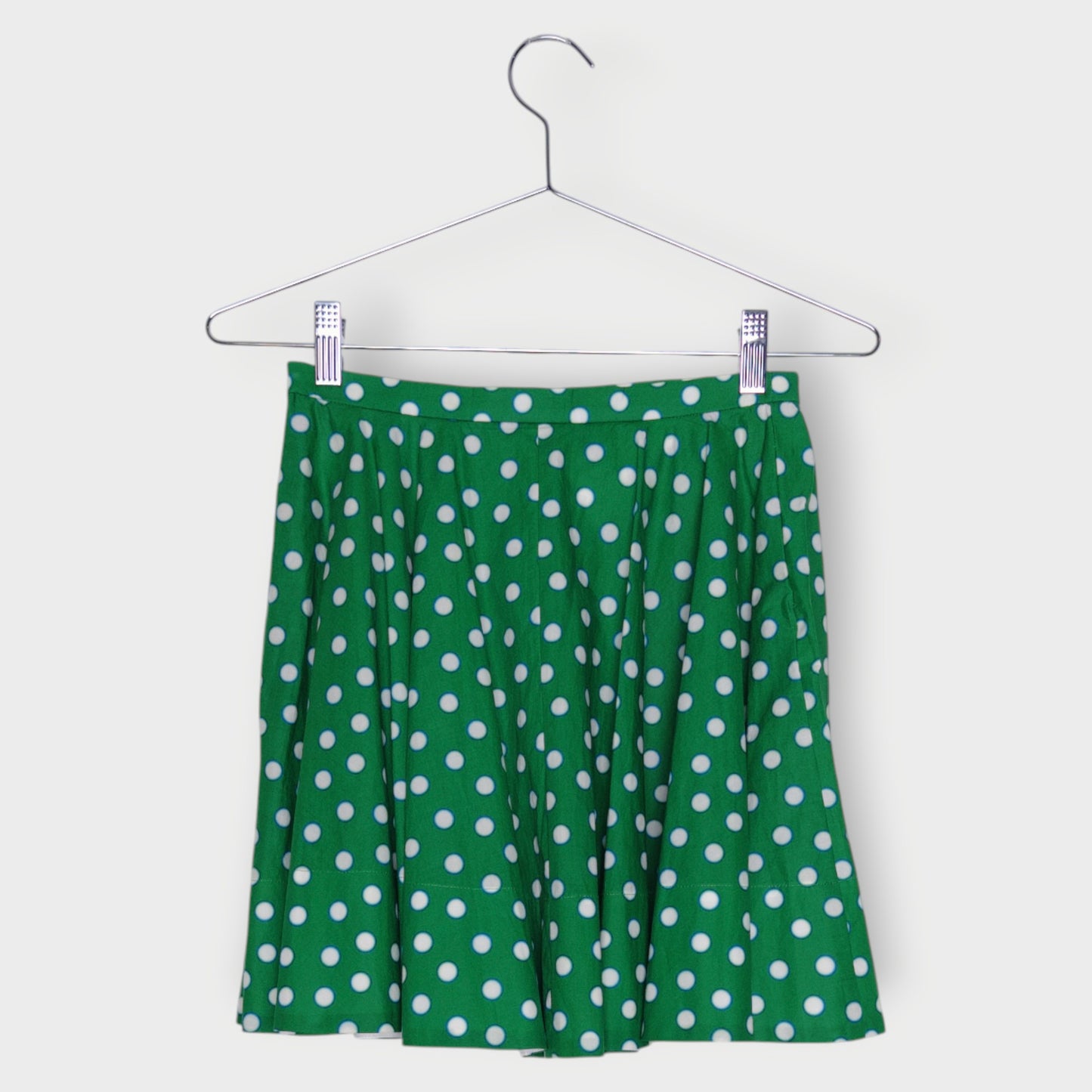 Cotton Spotty A-Line Mini Skirt