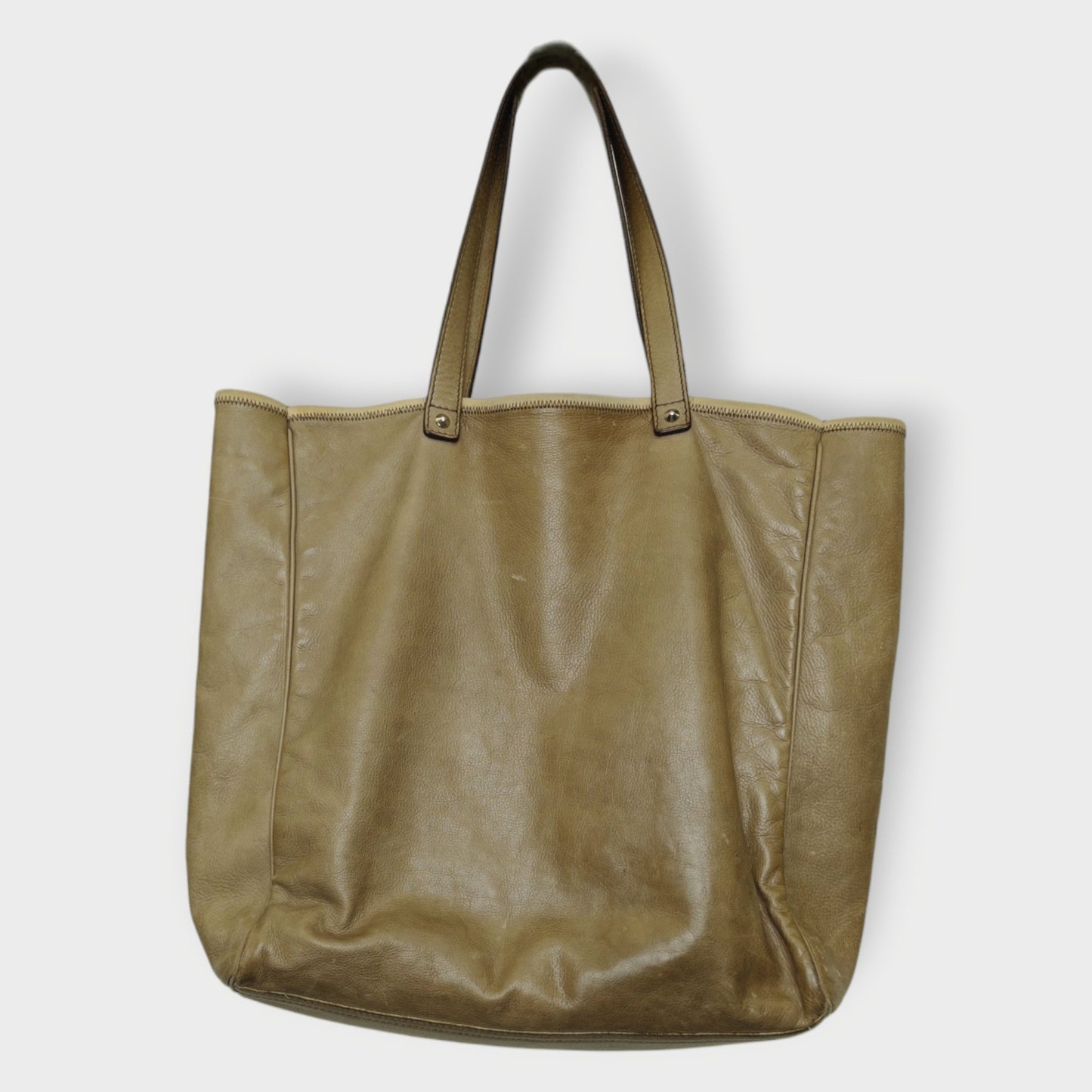 Rope Logo Leather Tote